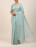 Banna's signature pure cotton saree - Blue