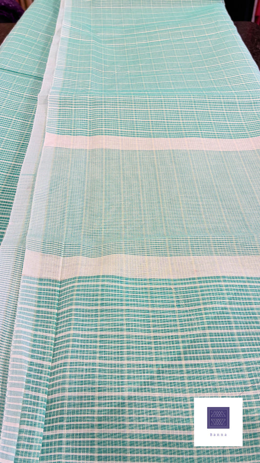 Solid Kota tissue - Cyan Green