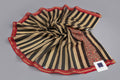 Pure Chanderi silk handblock prints - Cream, Black and Red