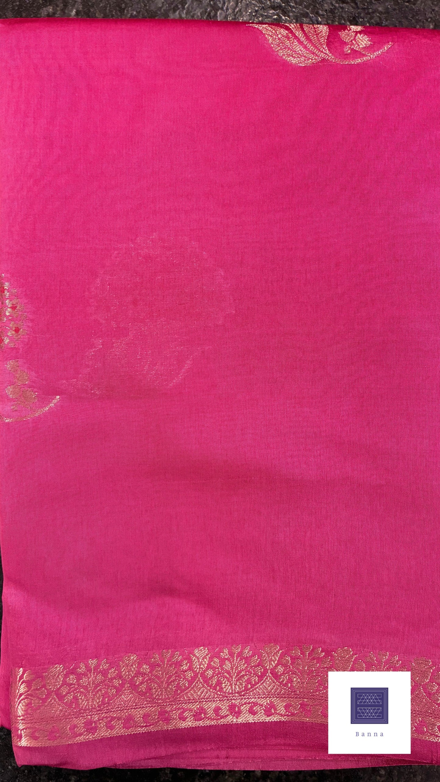 Pure soft silk Banarasi saree  - Pink