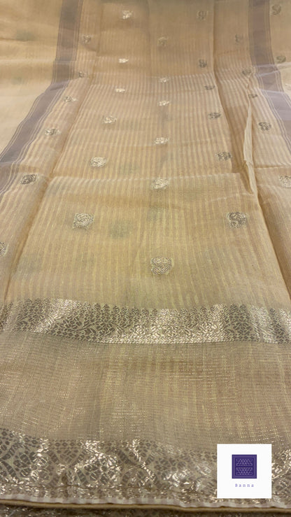 Cotton saree double border - Mango Yellow