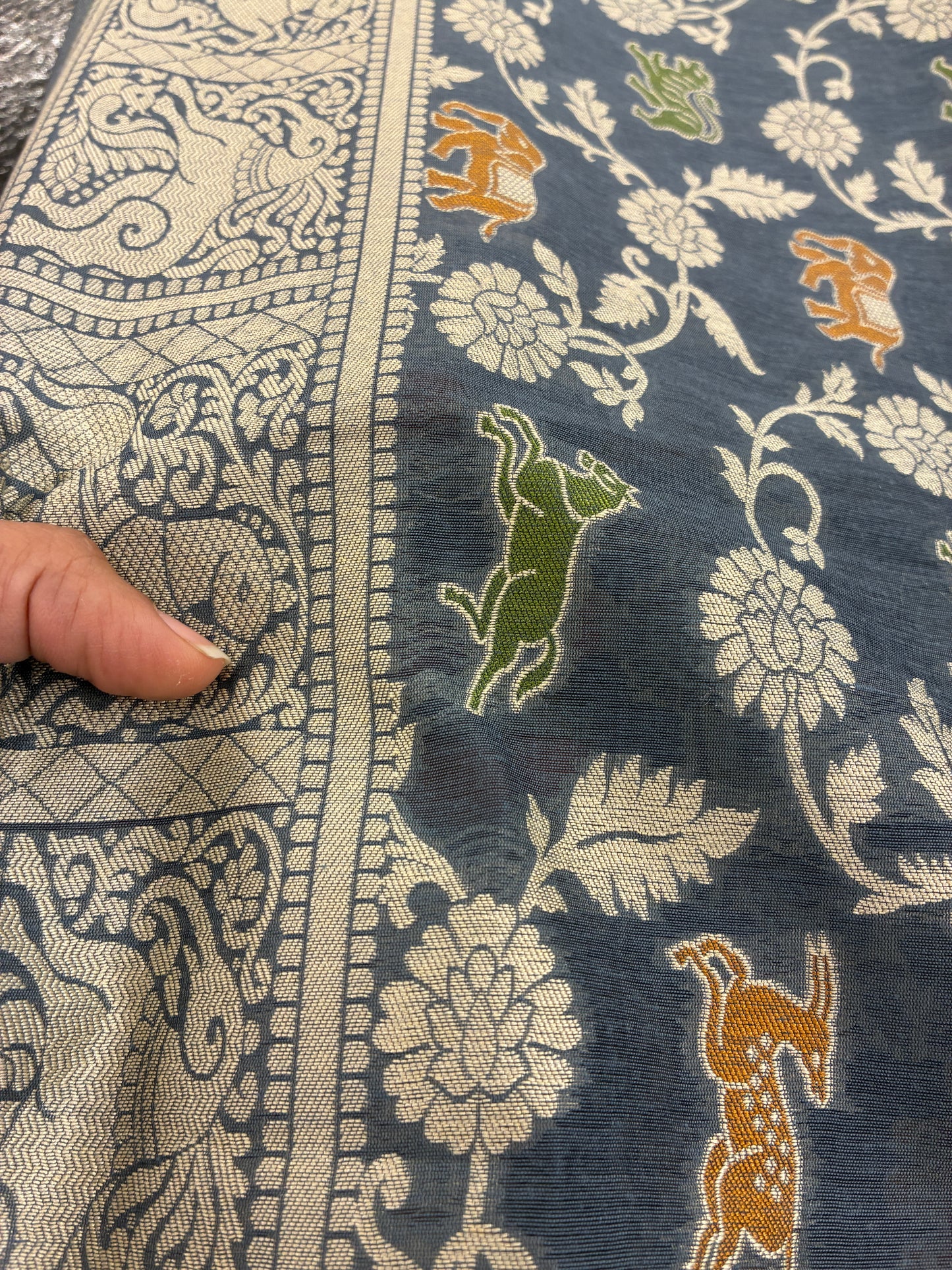 Banarasi Cotton - Grey