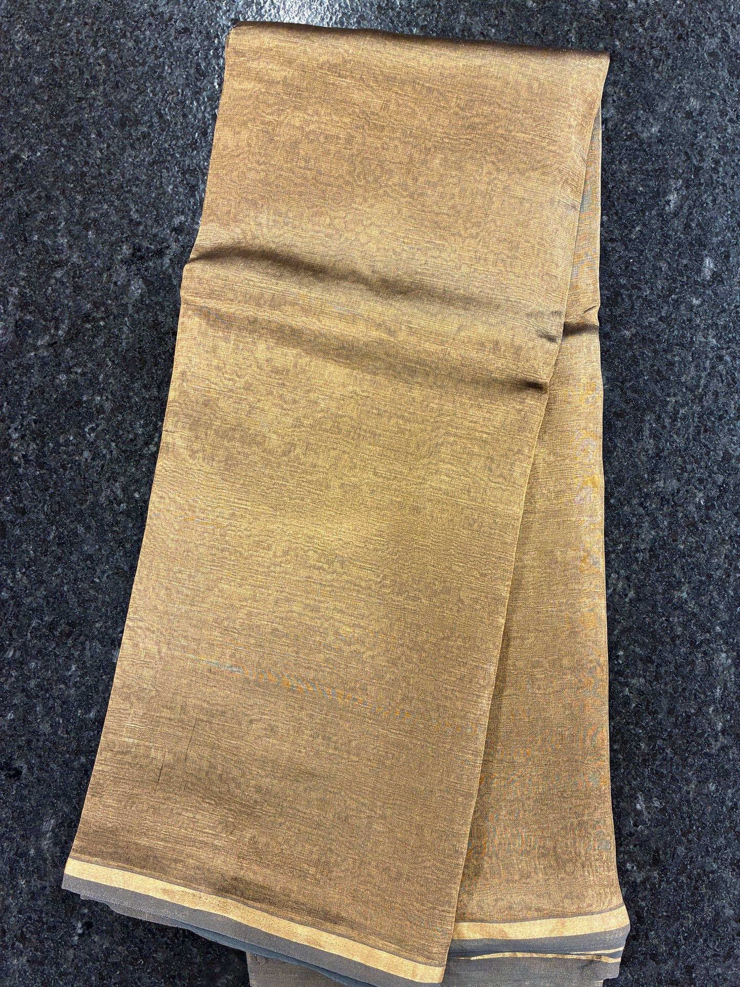 Pure Tissue Silk saree - Black and Gold