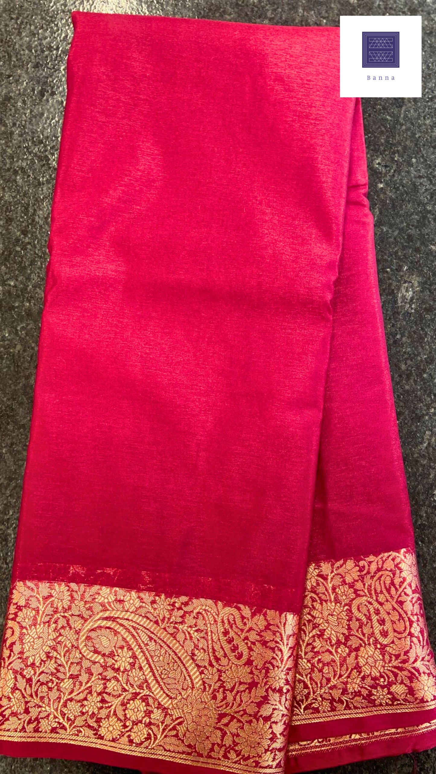 Cotton Silk Solid Maroon saree