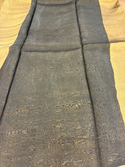 Pure Tissue Silk saree - Black and Gold