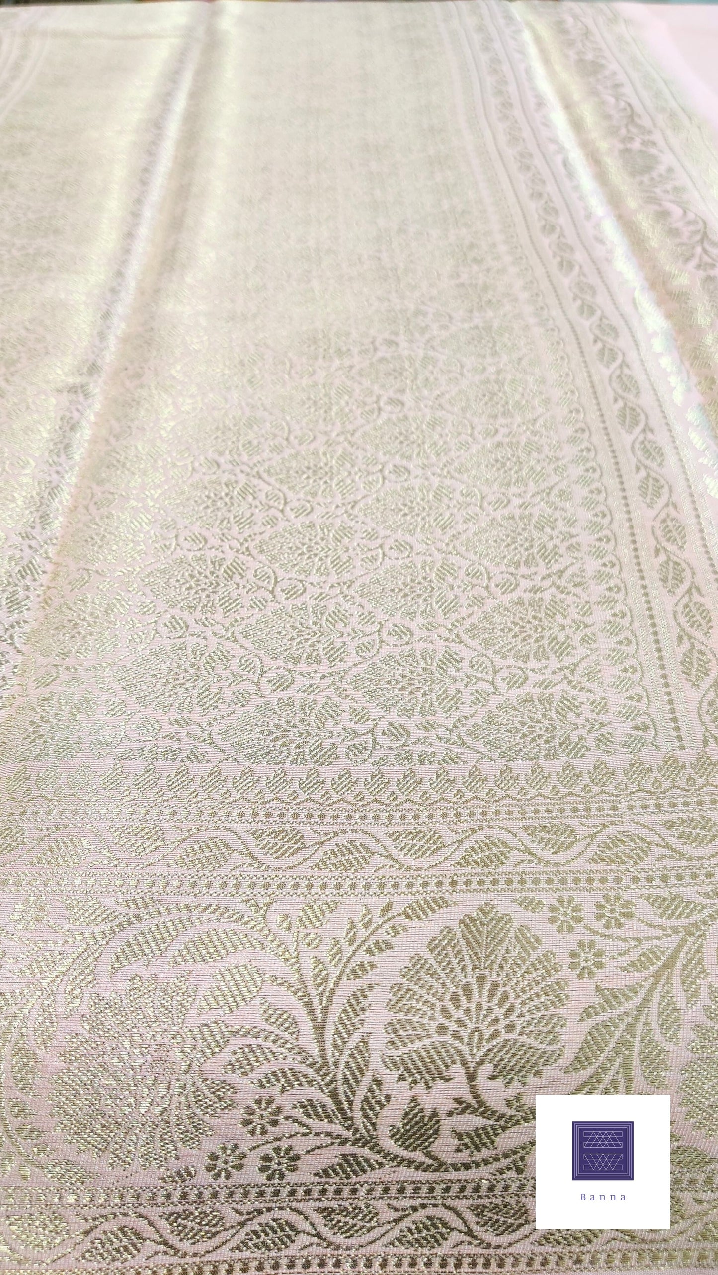 Chiffon Silk Solid Baby Pink Saree