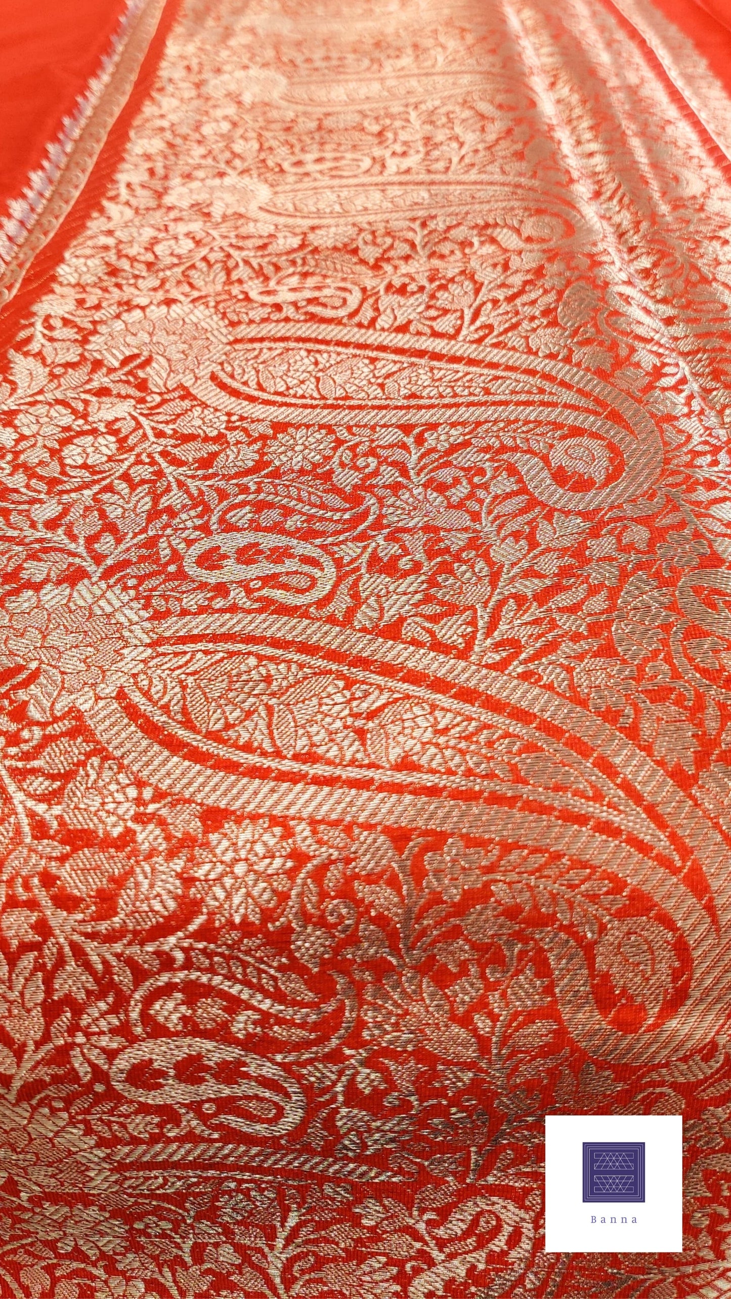 Chiffon Silk Solid Red Saree