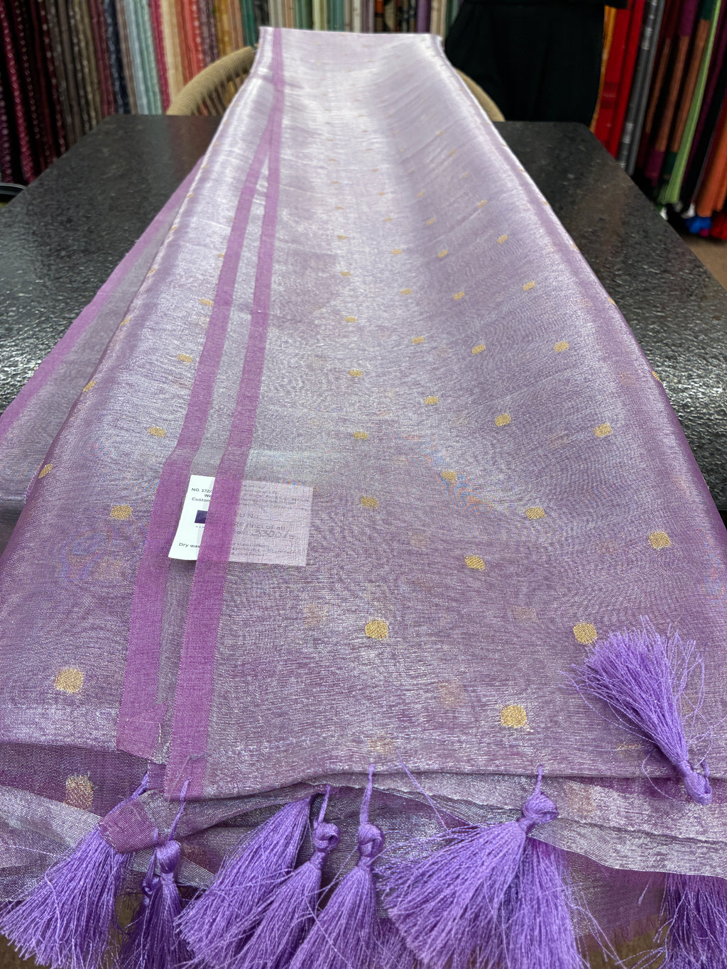 Banna Signature Simple Tissue Saree - Lavender