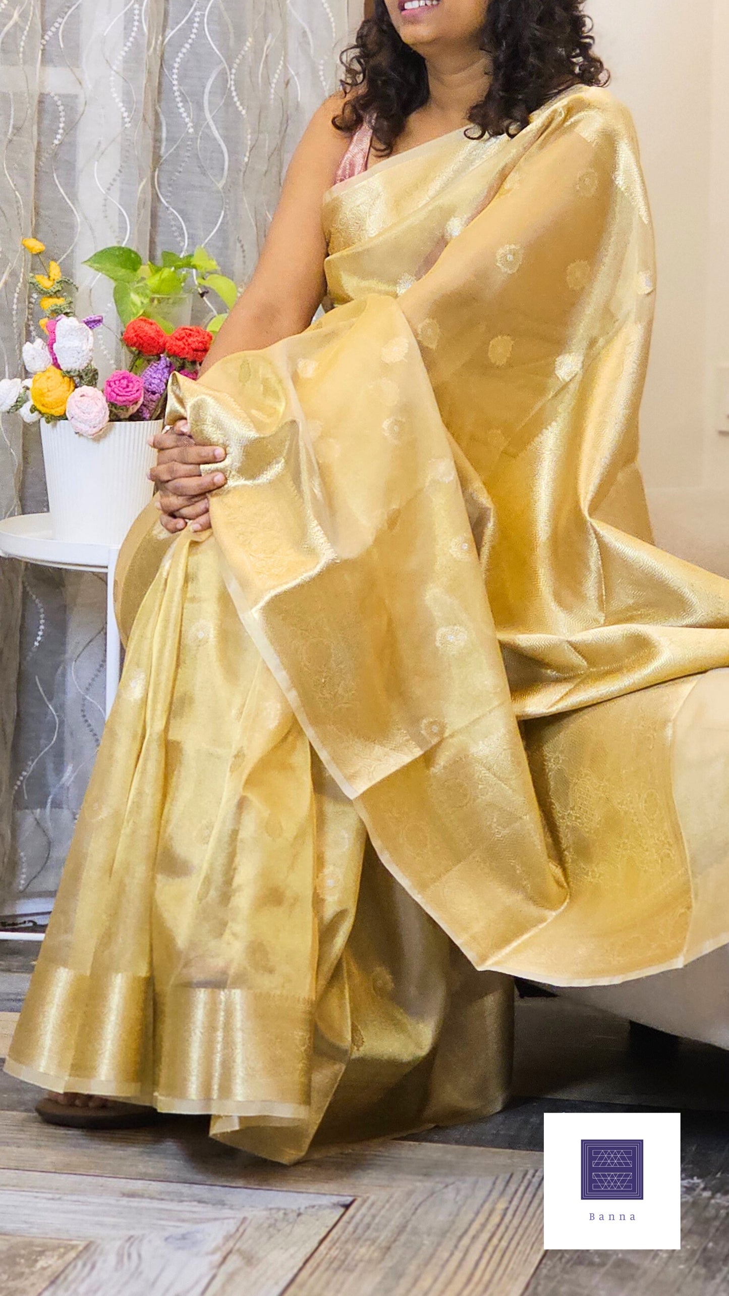 Tissue Gold Saree