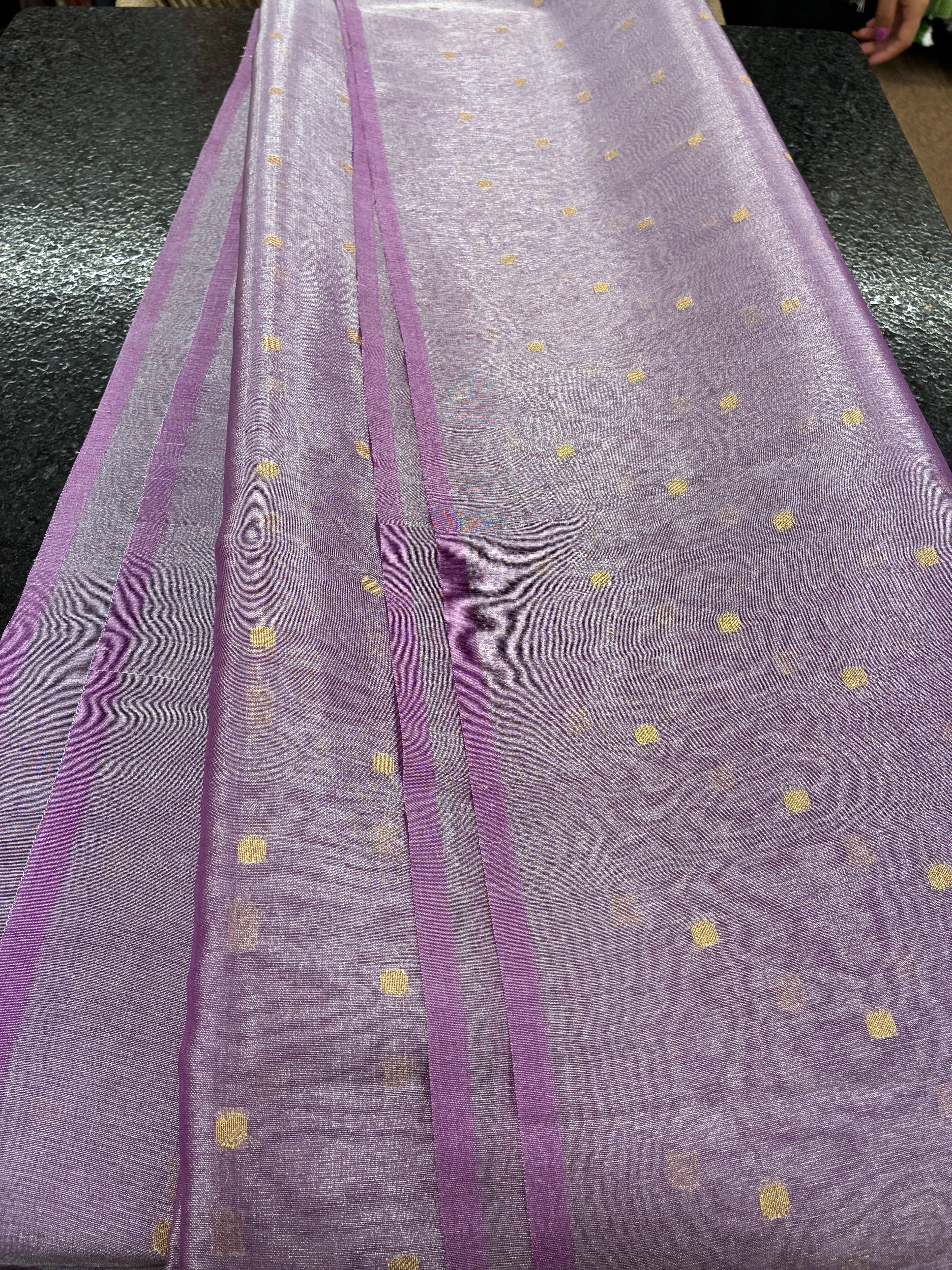 Banna Signature Simple Tissue Saree - Lavender