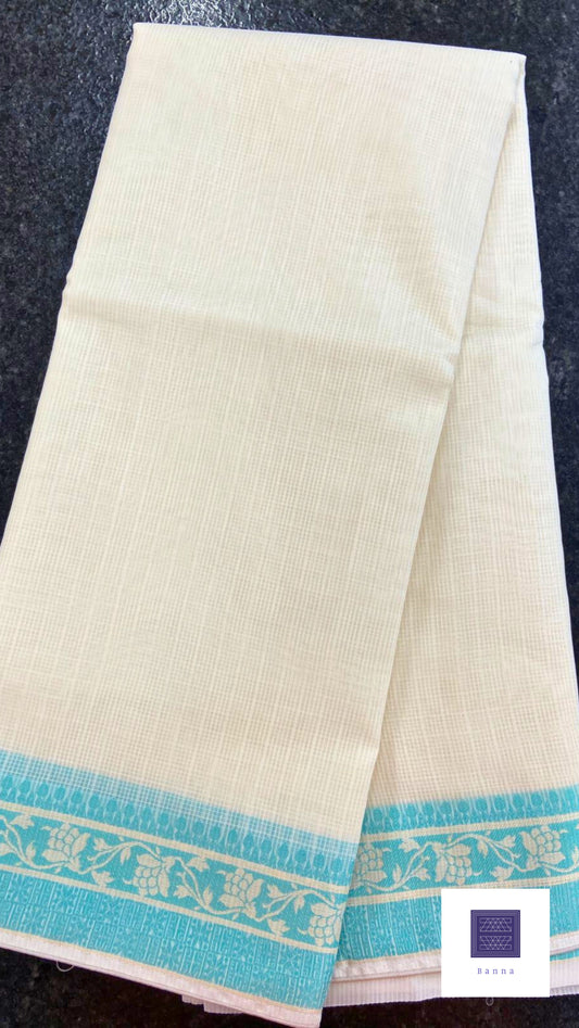 Simplicity at its Best - Cream and Blue