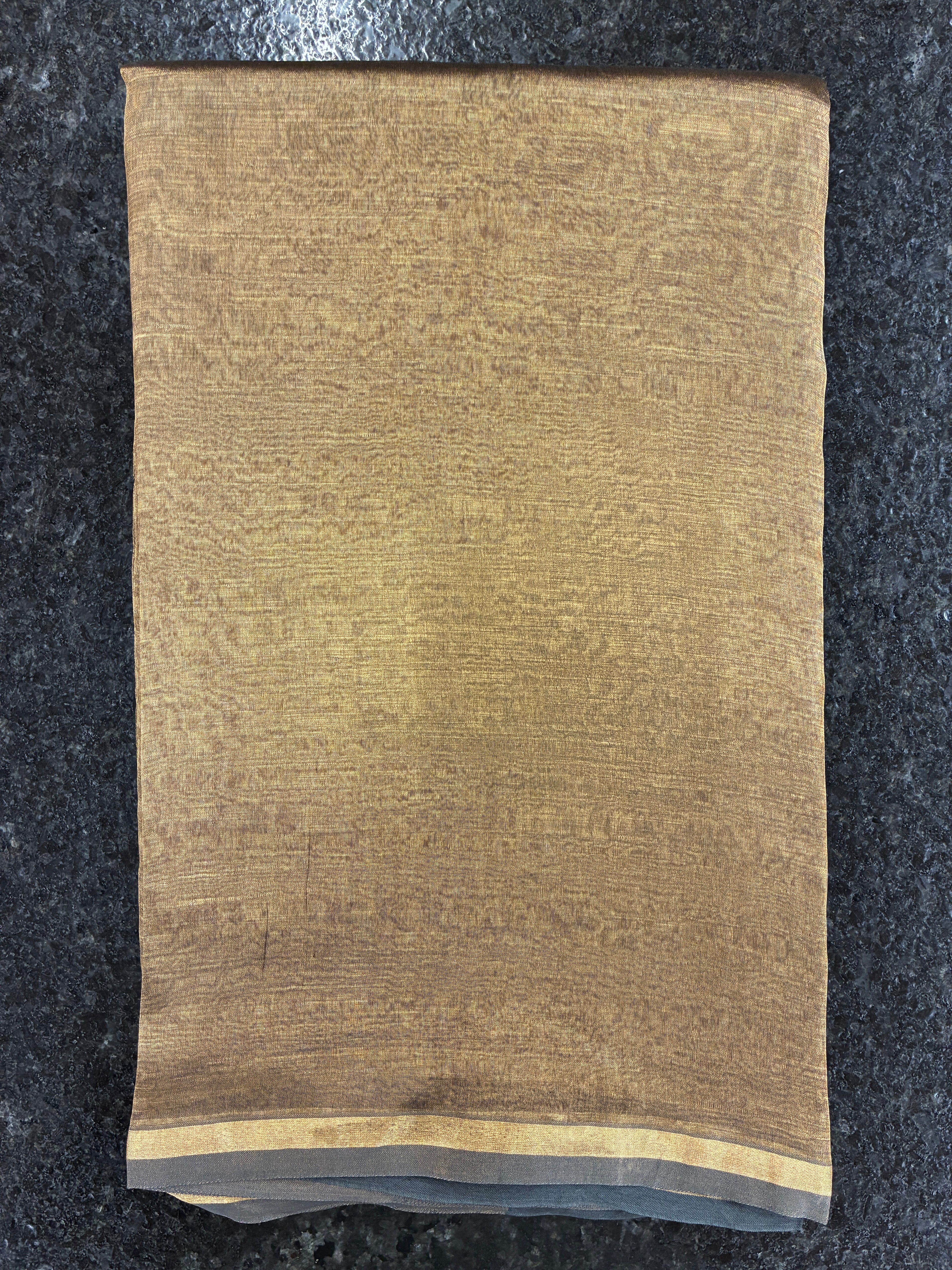 Pure Tissue Silk saree - Black and Gold