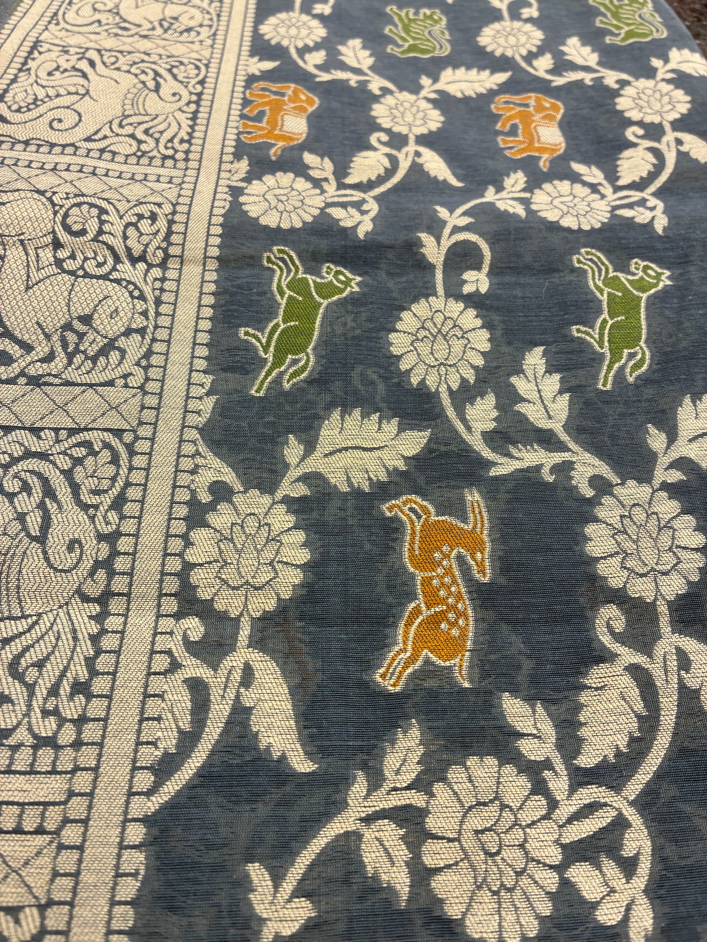 Banarasi Cotton - Grey