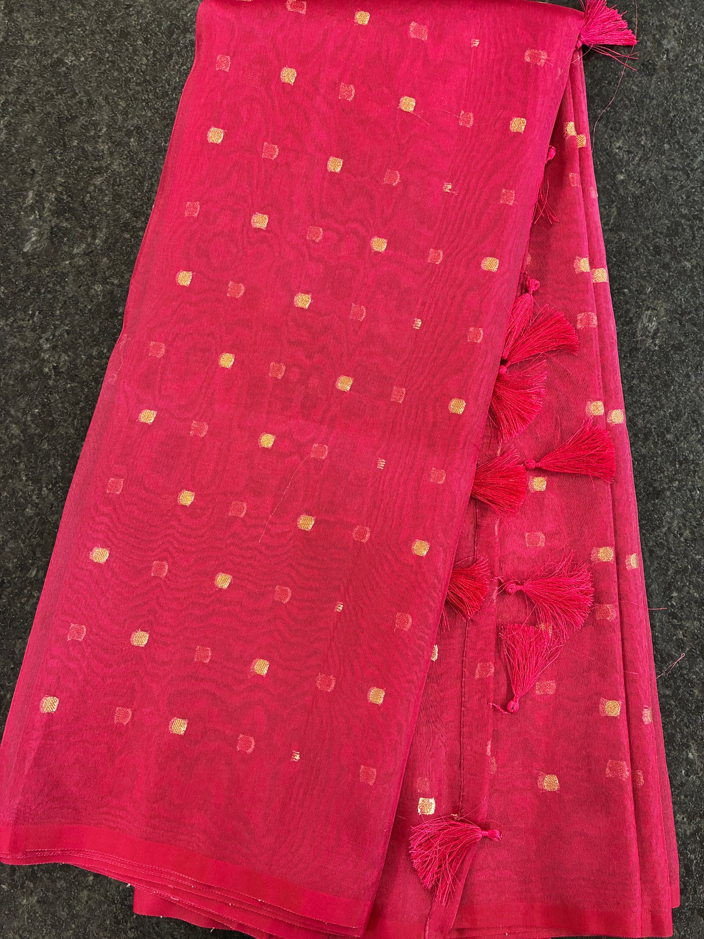 So elegant Tissue Saree - Rani Pink