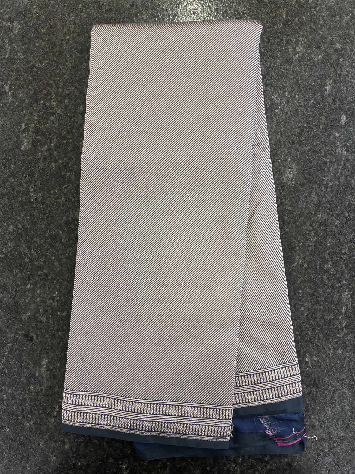 Handloom Rich Katan Silk saree - Navy Blue