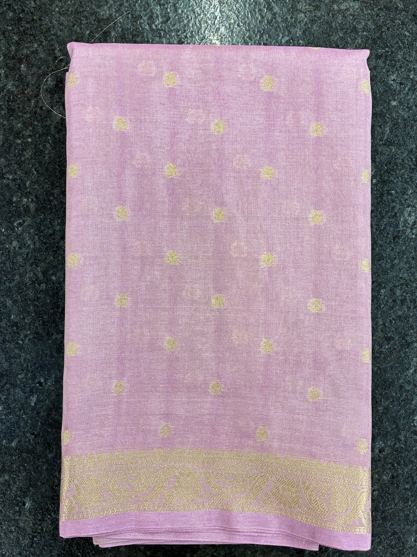 Tissue Silk woven traditional Banarasi saree - Light Purple Lavender