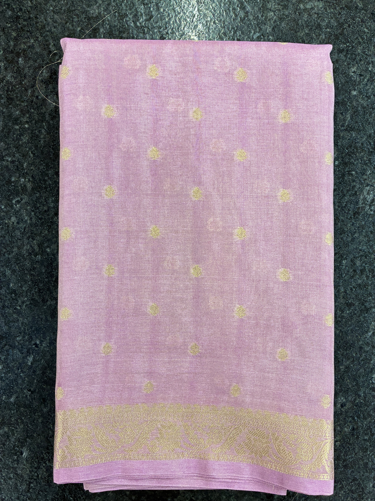 Tissue Silk woven traditional Banarasi saree - Light Purple Lavender