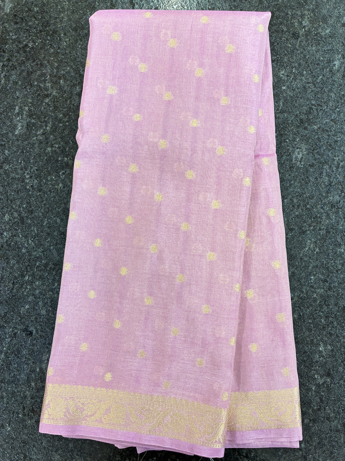 Tissue Silk woven traditional Banarasi saree - Light Purple Lavender