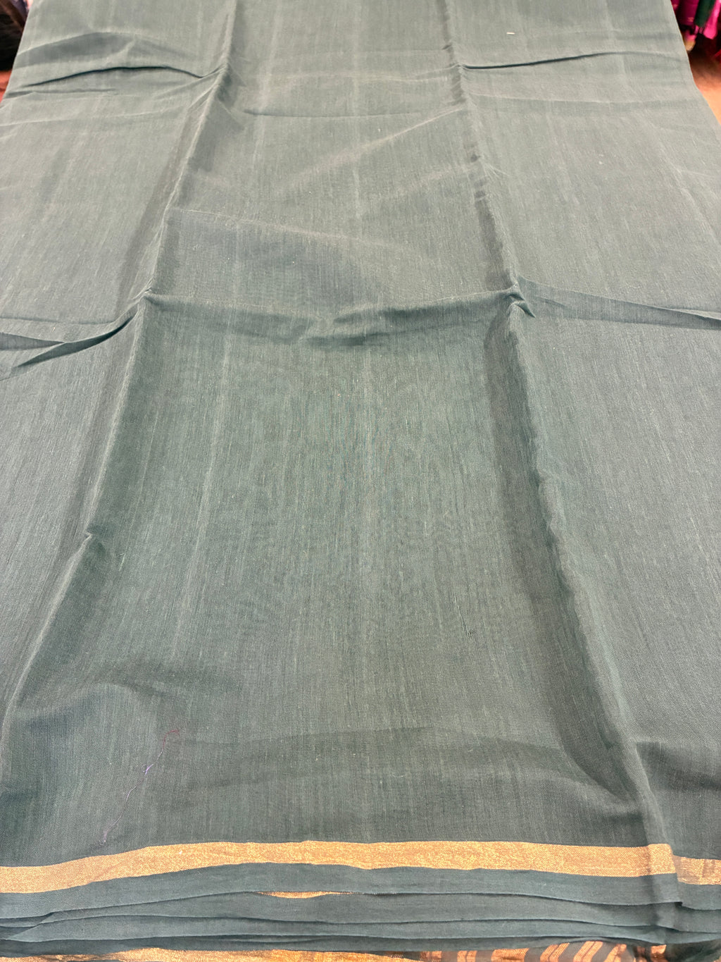 Pure Chanderi Cotton handloom saree - Green