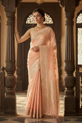 Kota Peach saree with Satin border