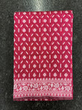 Jamdhani Cotton Saree with Silk thread work (Resham) - Wine and Brown
