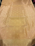Tissue Silk woven traditional Banarasi saree - Light Peach