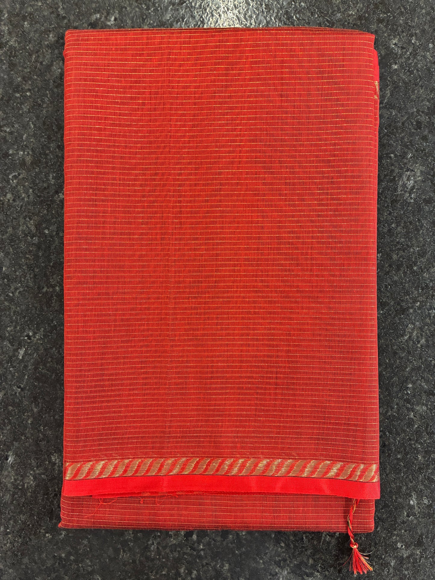 Cotton silk saree - Red