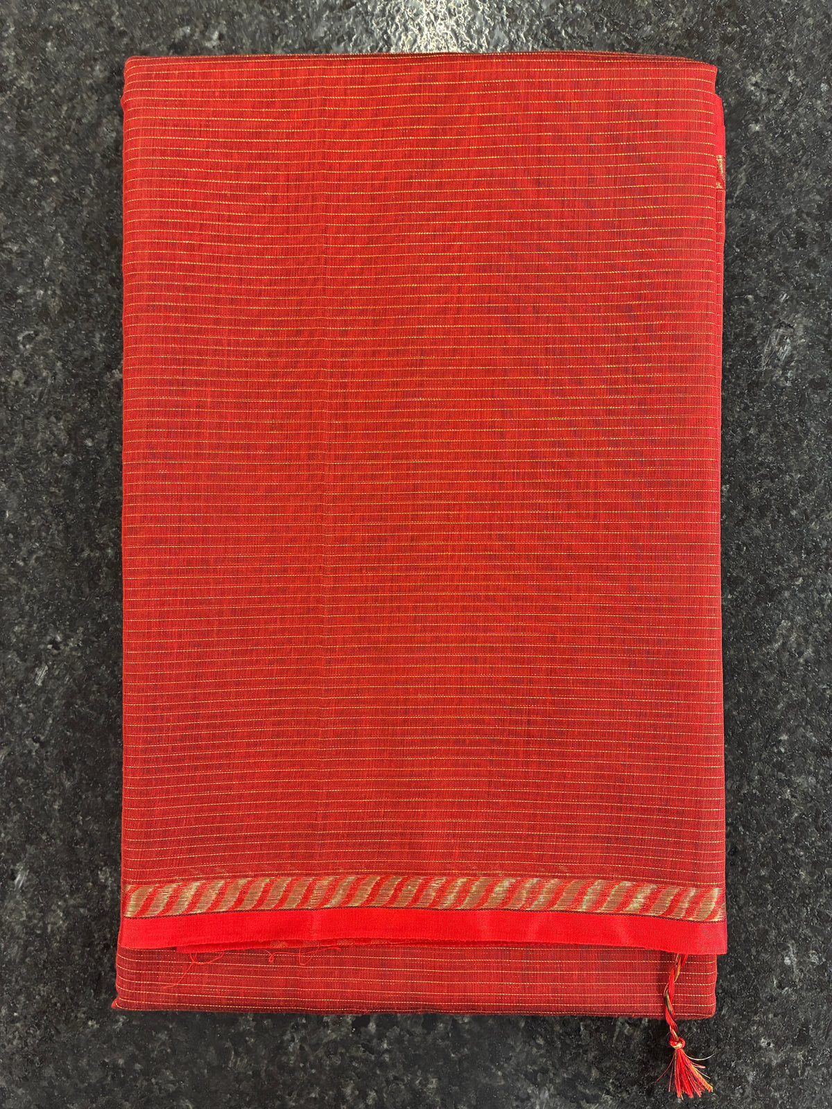 Cotton silk saree - Red