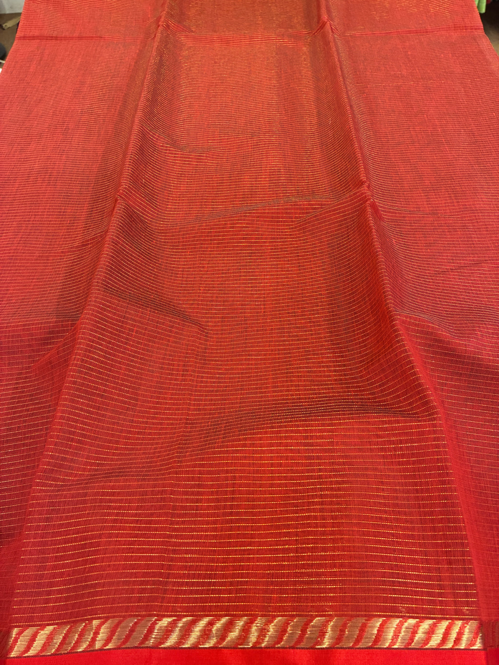 Cotton silk saree - Red