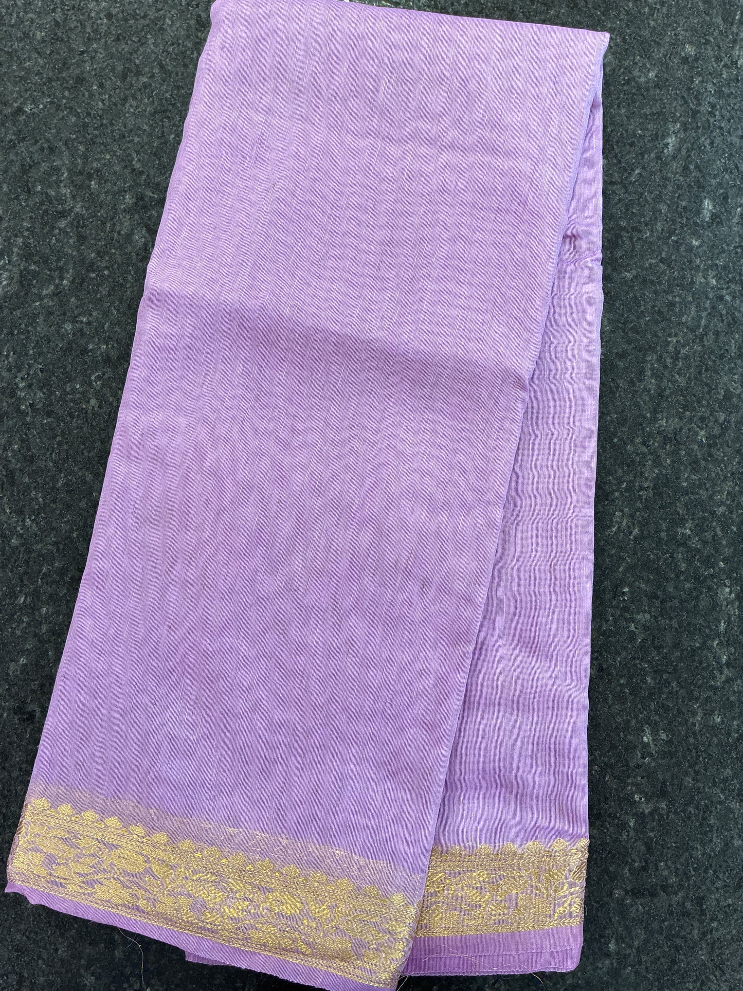 Linen Saree - Lavender