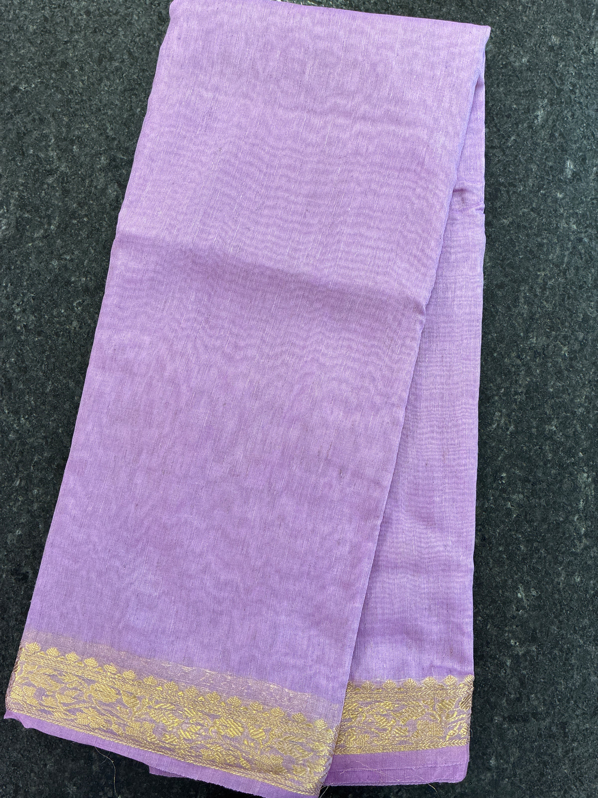Linen Saree - Lavender
