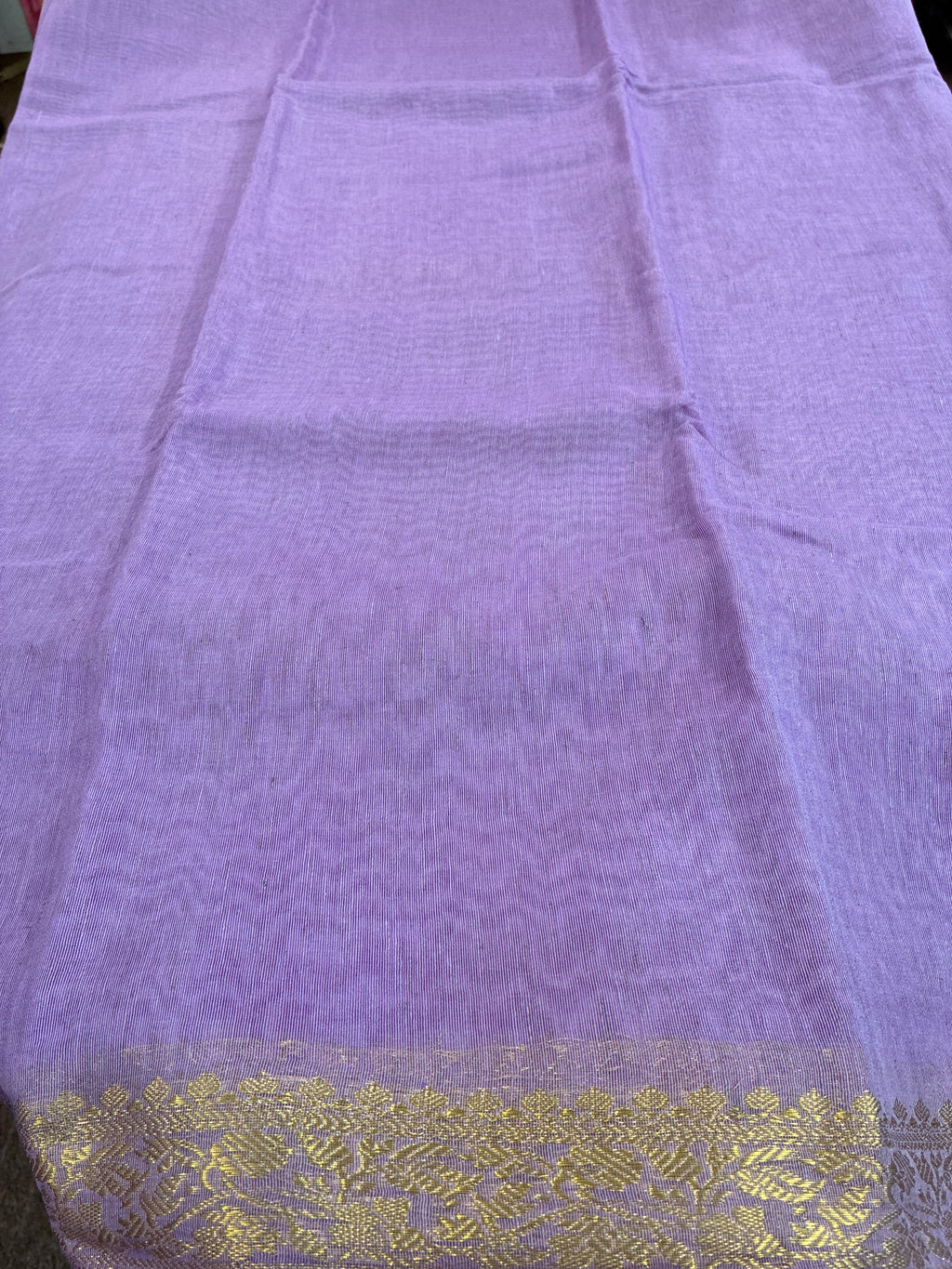 Linen Saree - Lavender
