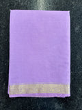 Pure Chanderi Cotton Saree - Lavender