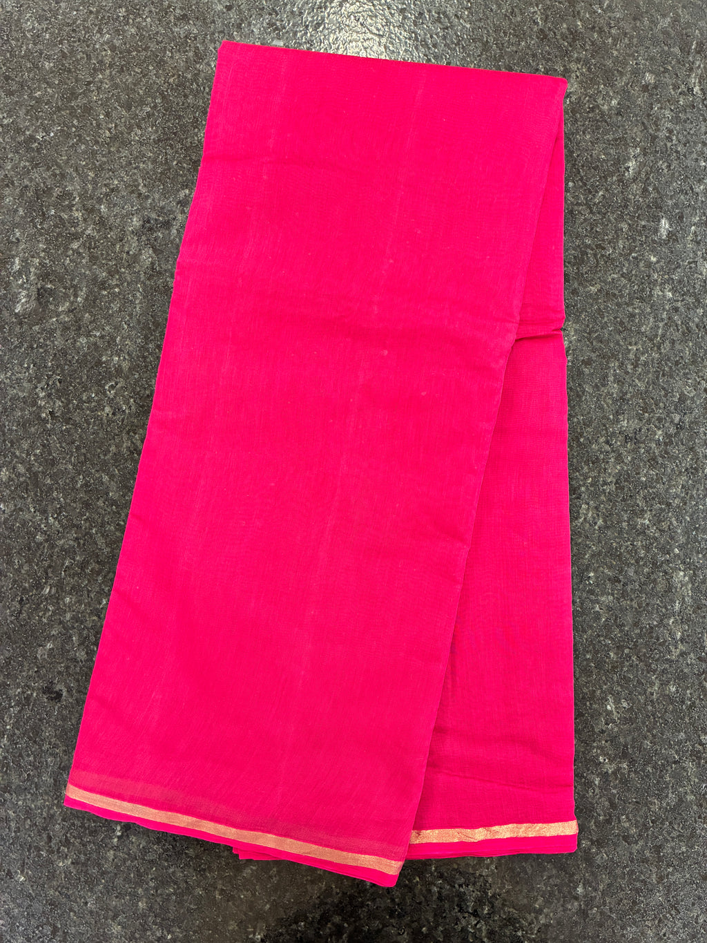 Pure Chanderi Cotton handloom saree - Pink