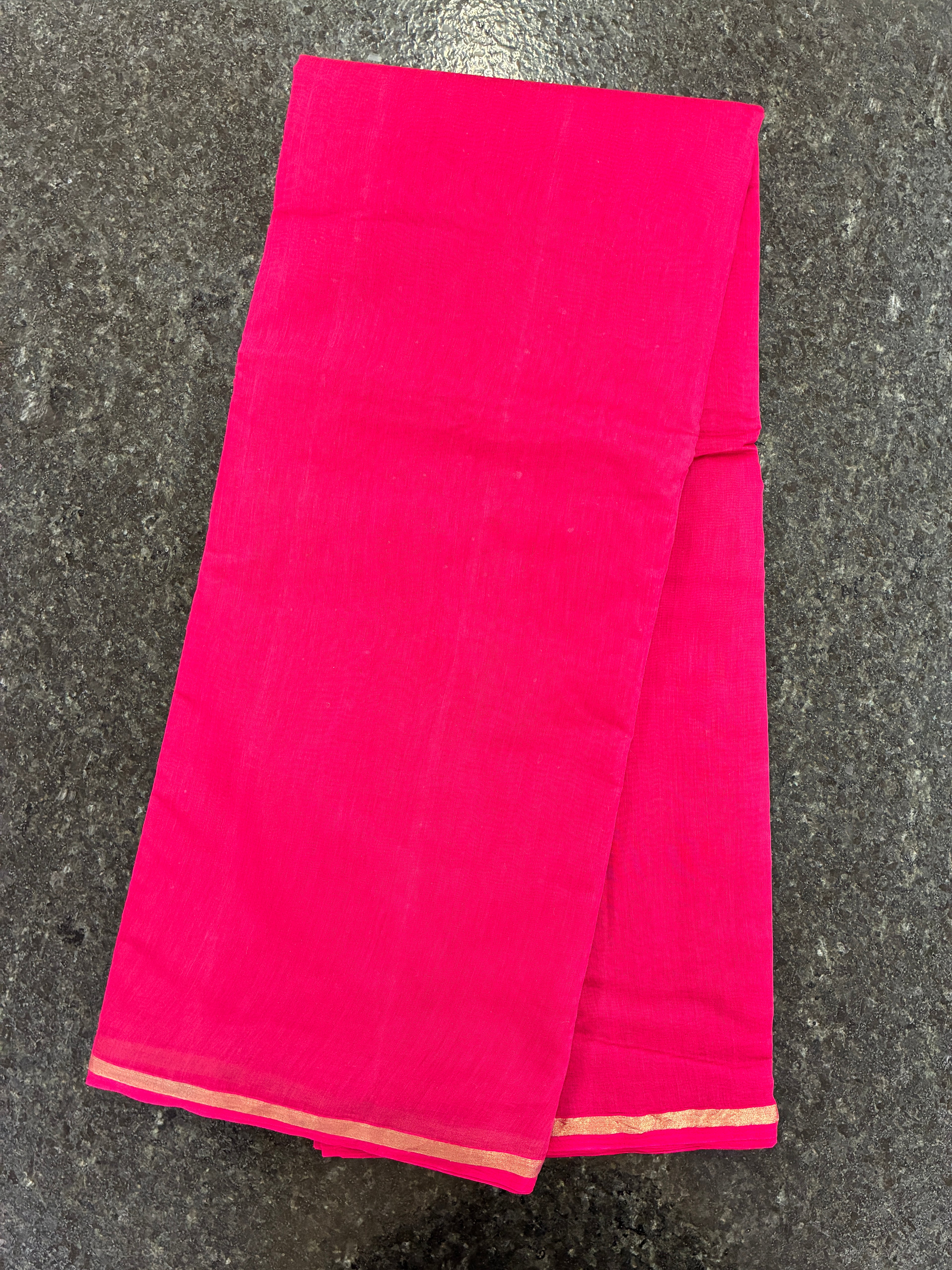 Pure Chanderi Cotton handloom saree - Pink