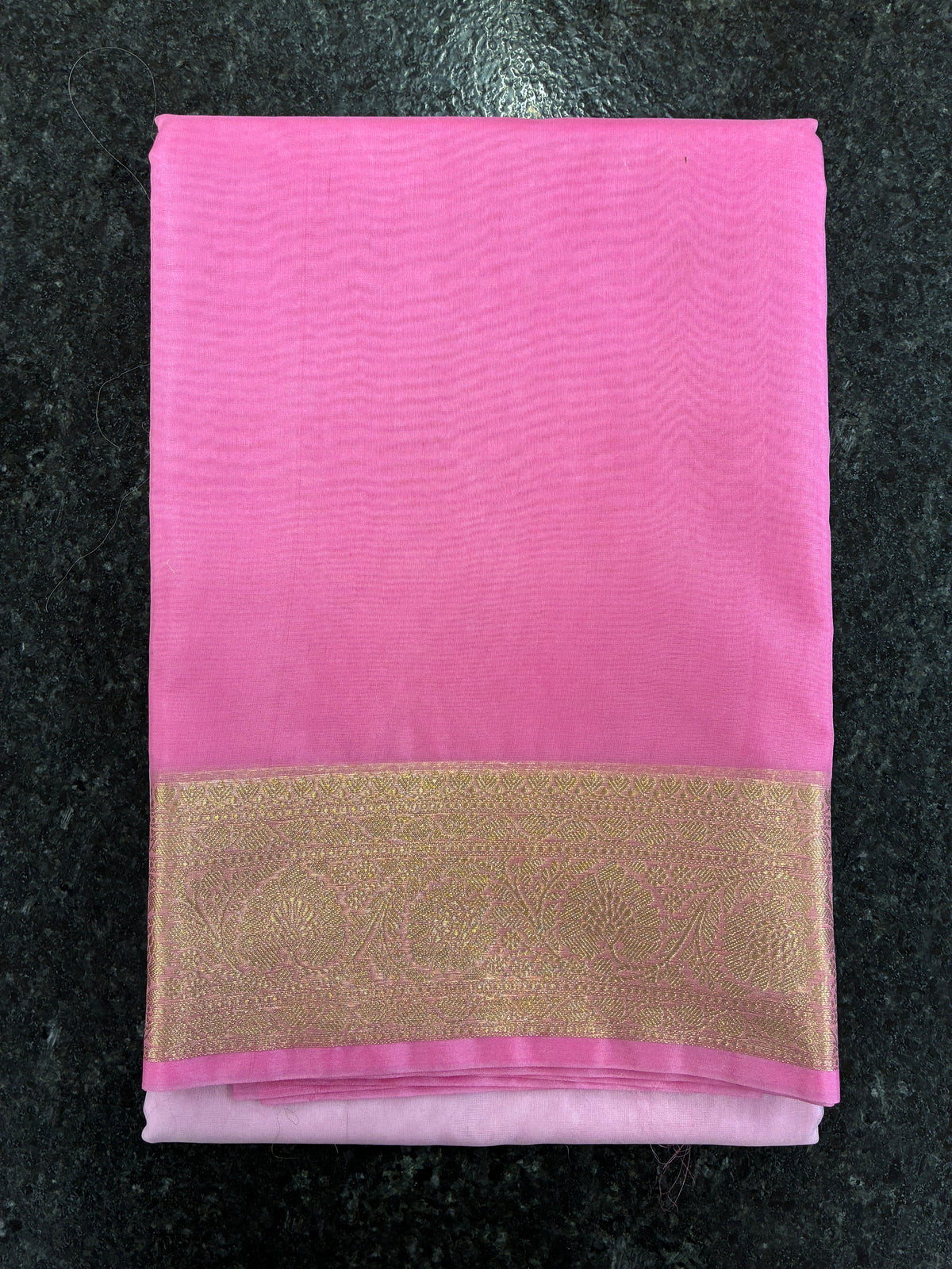 Ombre Banarasi Saree - Light and Dark Pink